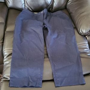 Talbots size 6P Navy Cropped Pants NWT